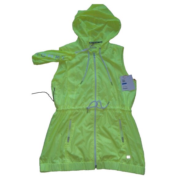 New Women's Tommy Hilfiger Sport Sleeveless Packable Hooded Jacket Size XL $79 - Picture 1 of 5